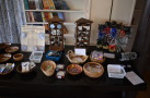 This Table has All Kinds of Jewelry, Some are Handmade and Donated