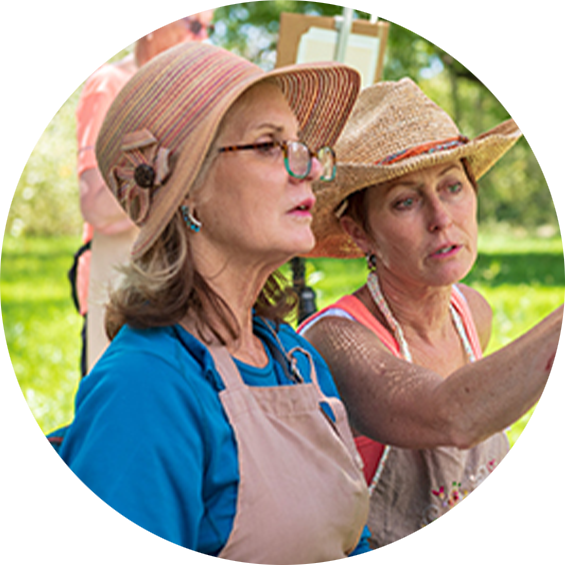 A foggy hillside with Cross in Pecos, New Mexico
